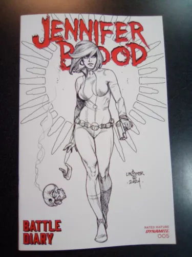 Jennifer Blood Battle Diary #5 Cover D 1:10 Linsner Variant Comic First Print