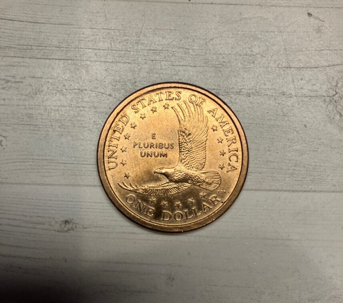 NO EDGE WRITING 2000 P SACAGAWEA ONE DOLLAR COIN US LIBERTY GOLD