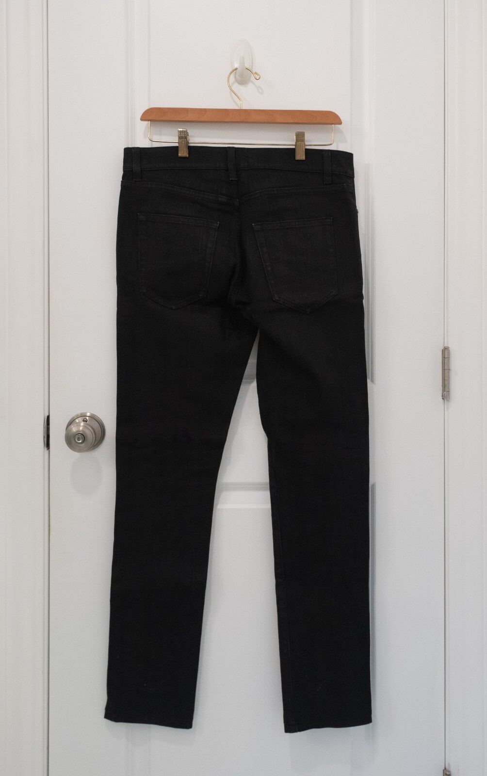Saint Laurent D10 Mid Rise denim nero taglia 30 uomo