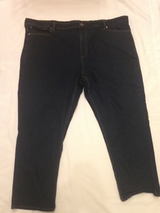Basic Editions Men's 48x28 Blue Dark Wash Relaxed Fit Straight Leg Denim Jeans | eBay
