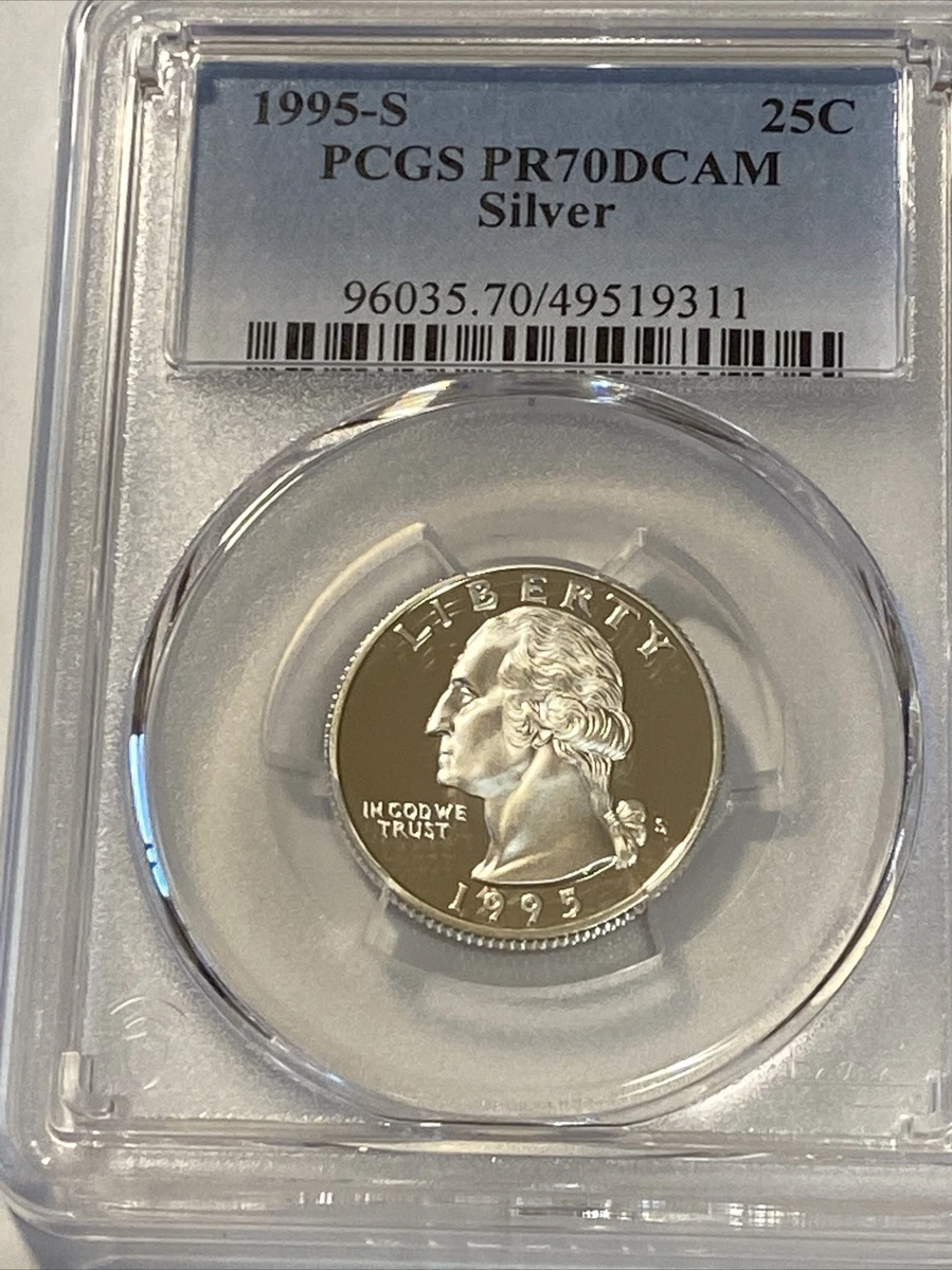 Silver PR 70 Graded 1995 Washington Quarters (1932-1998) for sale