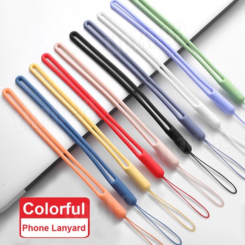 Silicone Cell Phone Camera Lanyard Holder Wrist Strap Keychain Cord Hanging Rope