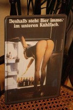 Tin Sign "That's Why Beer Is Always In The Bottom Fridge " Fridge Sexy