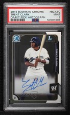 2015 Bowman Draft Chrome Pick Trent Grisham Clark #BCA-TC PSA 9 MINT Auto 03rx