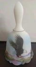 Fenton Glass Bell Majestic Flight Eagle Hand Painted 1033/1250