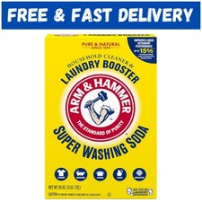 ARM & HAMMER Super Washing Soda Household Cleaner and Laundry Booster, 55 oz Box 0.17 per gallon