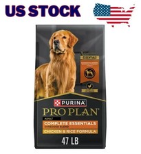 Purina Pro Plan Essentials Shredded Blend Adult Dry Dog Food -Chicken, Rice 47lb 1.27 per pound
