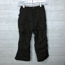 Lands End Kids Size 6X Snow Winter Pants Solid Brown Girls Youth