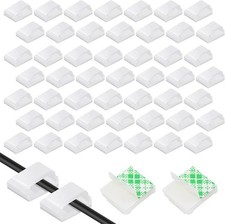 100 Pcs Adhesive Cable Clips Hooks Stick on Cable Clips for Cables Cable Manage