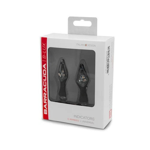 FRECCE MOTO BARRACUDA X-LED B-LUX OMOLOGATE UNIVERSALI Design LED ARGENTO - Immagine 4 di 4