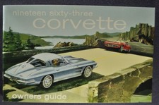 1963 Chevrolet Corvette Owners Manual Guide C...