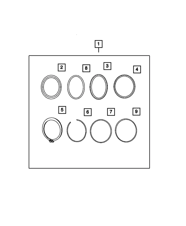 Подлинное уплотнение и прокладка переднего сцепления коробки передач Mopar 4883240AB - Изображение 4 из 4