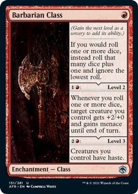 Barbarian Class [Adventures in the Forgotten Realms] NM - Magic