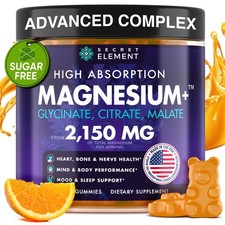 Magnesium Glycinate 2150MG Gummies for Women ...