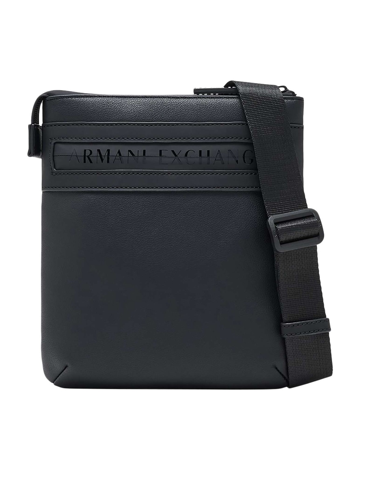 Armani Exchange Flat Crossbody Bag, Black - One Size
