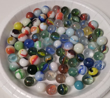 Vtg Marbles 87 in Assorted Lot Cat Eyes Multi Color Misc