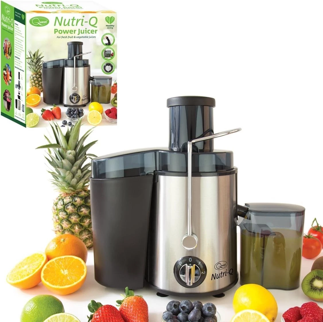 Quest Nutri-Q Power Juicer With Centrifugal Extractor - Box Damaged