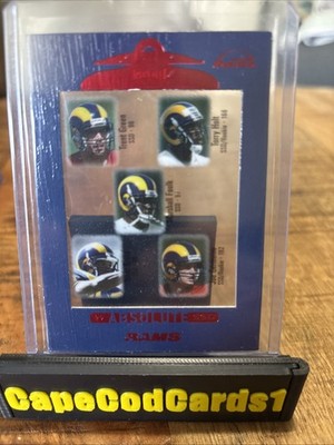 1999 Playoff Absolute SSD - Marshall Faulk, Torry Holt, Isaac Bruce #157 (RC)