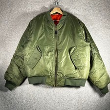 Vintage MA-1 military pilot flyers zip up bom...