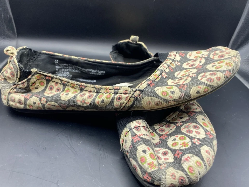 Mad love sugar skull flats Sz 10 - Image 3 of 4