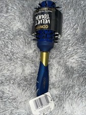 Conair Velvet Touch Vent Smooth Shine Hair Brush Boar Nylon Bristles Blue