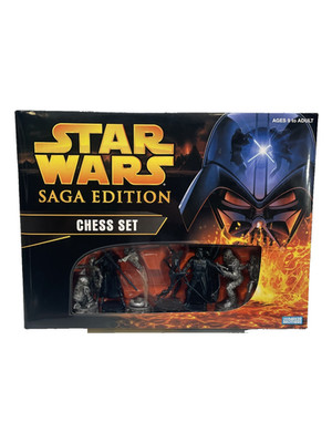 Parker Brothers 42453 Star Wars Saga Edition Chess Set Collectible Hasbro SEALED