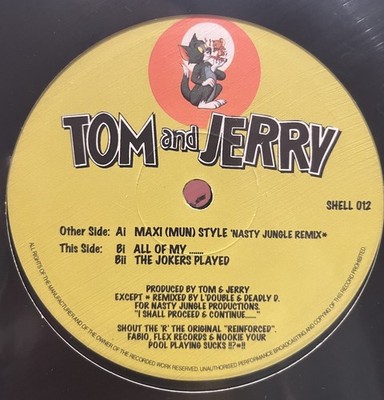 Tom & Jerry - Maxi(Mun) Style Rmx 10  Vinyl Jungle Drum&Bass 1995 SHELL012 VG+