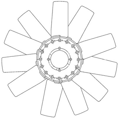 Mahle Premium Line Fan wheel OEM Quality [CFW73000P] US