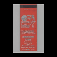 Matchbook Cover Sunnyview Lanes 35891 South Gratiot
