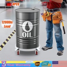 Drum Dolly 1200lbs 55Gallon With Swivel Casters Heavy Duty Q235 Steel Frame USA