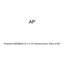 AP Products 012-FSQ50BL 8X1-1/4 - #8 x 1-1/4" Black Square Recess Flat Head SAE