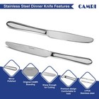 <!--F#f_0-->Dinner Knives - Set of 2 - High Quality Mirror Polished (Camri)<!--F/-->