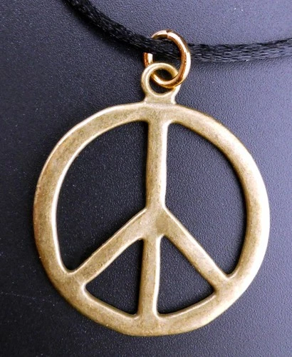 Peace Sign Necklace Bohemian Hippie Pendant New Peace Symbol Jewelry Boho - product listing photo