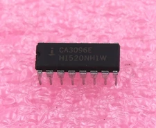 CA3096, 3x NPN/2x PNP Transistor Arrays, Vceo=30/-40V, Hfe NPN=500, PNP=250