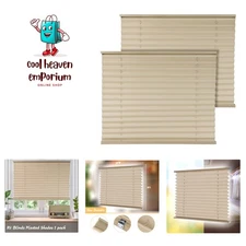 2 Pack RV Pleated Blinds Shades 32" W x 24" L Day & Night Camper Comfort Dimm...