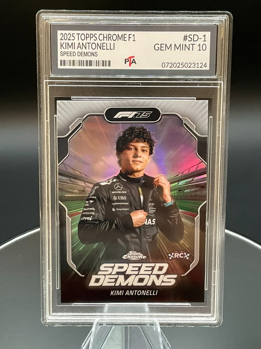 Kimiページ 2025 Topps Chrome Formula 1 Speed Demons Kimi Antonelli Graded GEM
