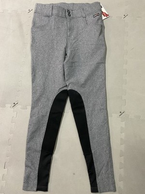 Kerrits Power Stretch Riding Breeches Ladies L Gray