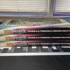 Pokemon Prismatic Evolutions Lucario EX and Tyranitar EX Premium Collection X 3