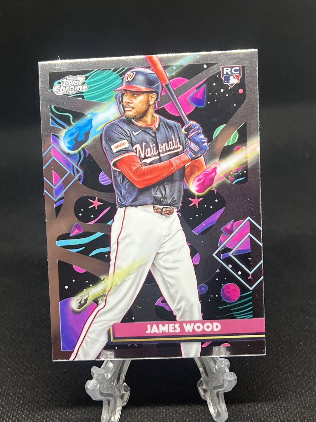 2025 Topps Cosmic Chrome James Wood RC #1 Nationals