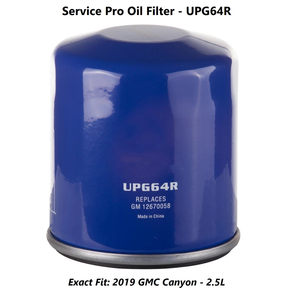 2019 GMC Canyon 2.5L Complete Oil, Air & Cabin Filter Kit (5W-20) - Изображение 3 из 4