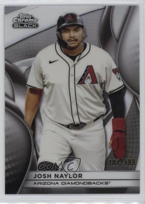 2025 Topps Chrome Black Refractor 107/199 Josh Naylor #36 1az7