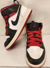 Nike Air Jordan 1 Mid DQ8424-106 White Black Basketball Shoes Sneakers Sz 12C