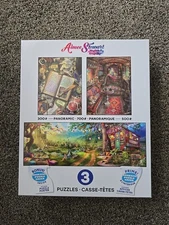 Buffalo Games Aimee Stewart 3 In 1 Multipack Traveling Library Jigsaw Puzzle