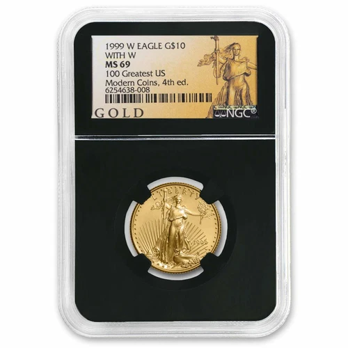 1999-W 1/4 oz American Gold Eagle MS-69 NGC (W Variety)