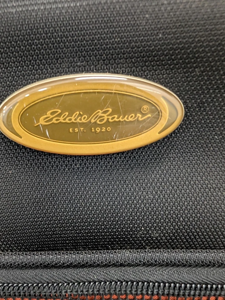 Eddie Bauer Black Canvas Garment Bag Luggage Tri Fold Hanger Very Nice Bag (A8) - Image 2 of 4