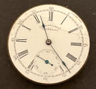 Antique Waltham Model 1890 Grade J Pocket Watch Movement Parts/Repair 6s 7j USA