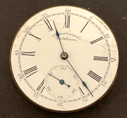 Antique Waltham Model 1890 Grade J Pocket Watch Movement Parts/Repair 6s 7j USA