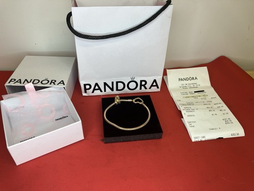 Pandora Moments Heart Bracelet 14k Rose Gold Plating With Chinese Dragon Charm - Picture 4 of 9
