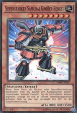 YuGiOh Superstarker Samurai Großer Benkei AP06-DE007 Super Rare Played unl.