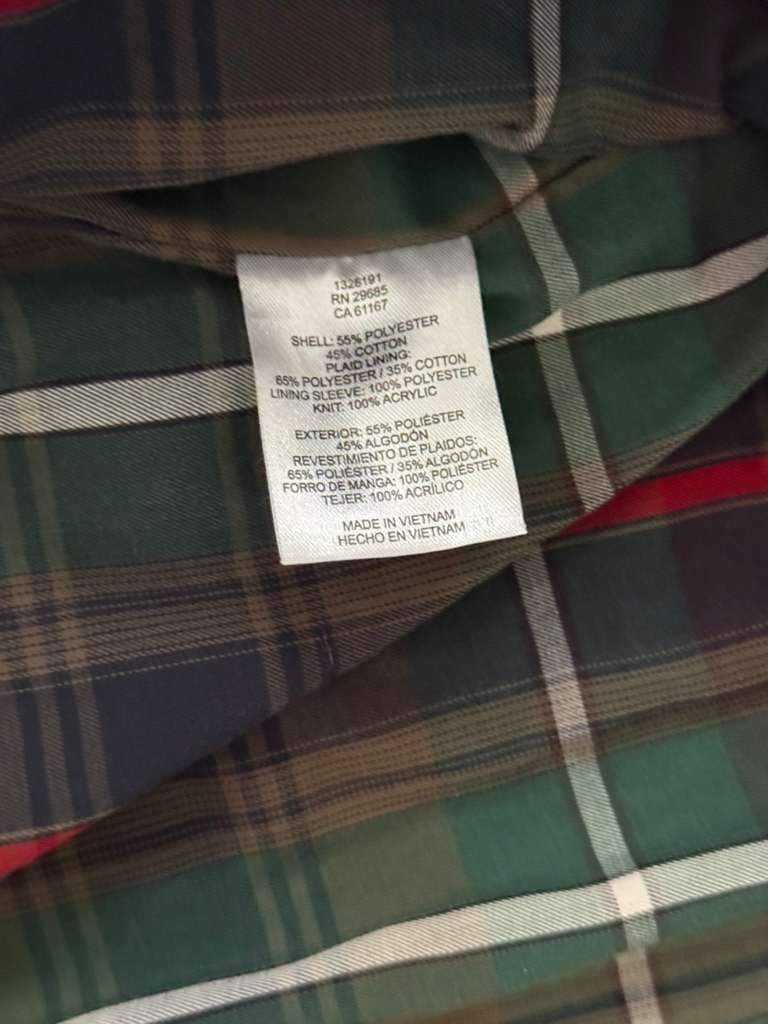 Pendleton Waterproof Rain Jacket - Navy Blue w/ P… - image 7